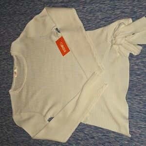 Intempo Women's Sweater Cream Size 1X NWT